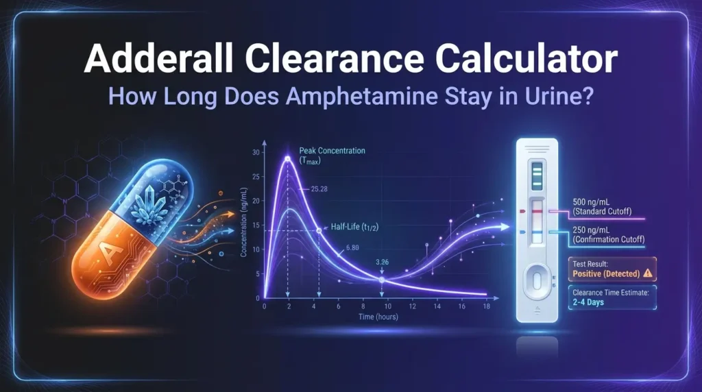 adderall clearance calculator